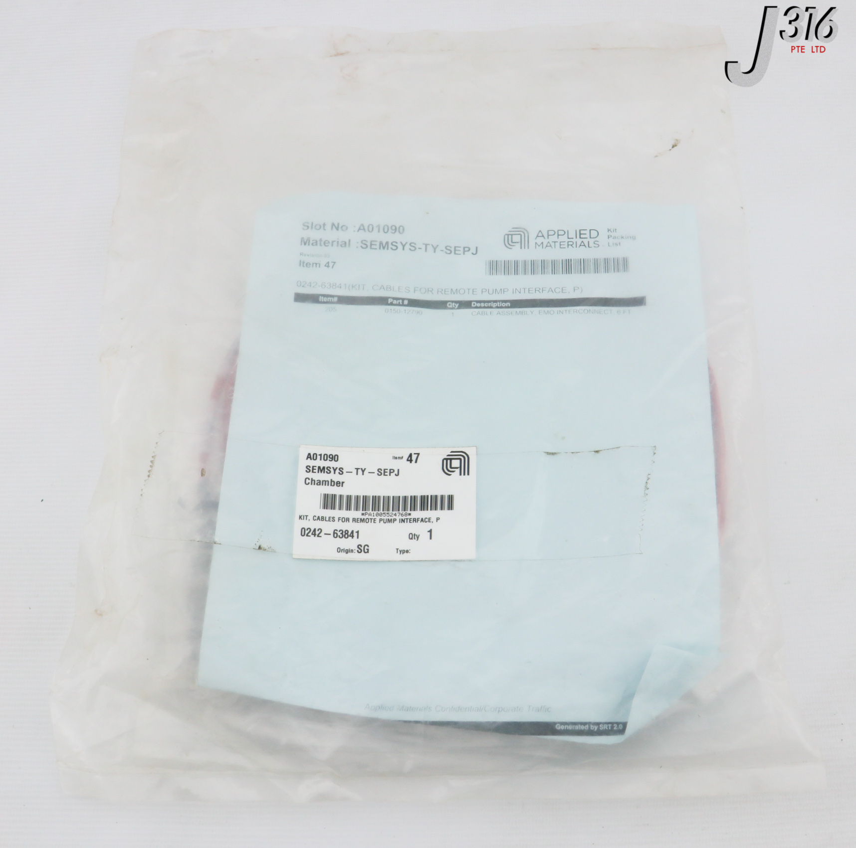 29481 APPLIED MATERIALS KIT, CABLE ASSY, EMO INTERCONNECT (NEW